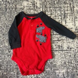 3/$10 Garanimals Red and Black Infant Bodysuit